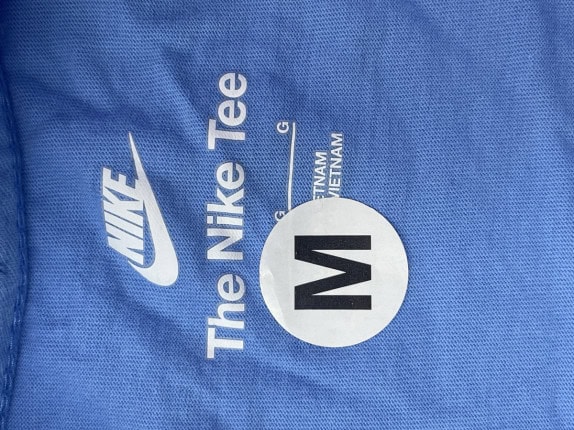 NIKE T SHIRT STREETWEAR BLU UOMO PRE OWNED M
