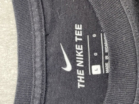 NIKE GRAPHIC TEE STREETWEAR NERO UOMO PRE OWNED L