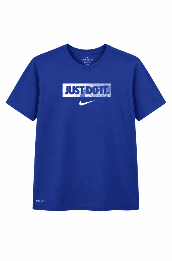 NIKE T SHIRT GRAPHIC STREETWEAR BLU UOMO PRE OWNED L