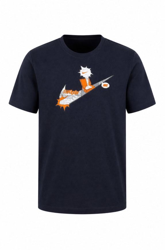 NIKE GRAPHIC TEE STREETWEAR NAVY ΑΝΤΡΙΚΟ PRE OWNED L