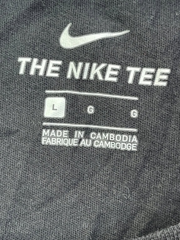 NIKE T SHIRT GRAPHIC STREETWEAR NAVY UOMO PRE OWNED L