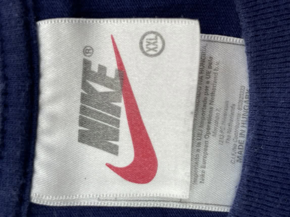 1990s NIKE GRAPHIC TEE STREETWEAR NAVY ΑΝΤΡΙΚΟ PRE OWNED XXL