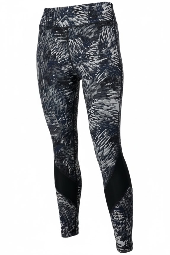 Nike Women’s Dri-FIT Printed Leggings Grey/Black Size M