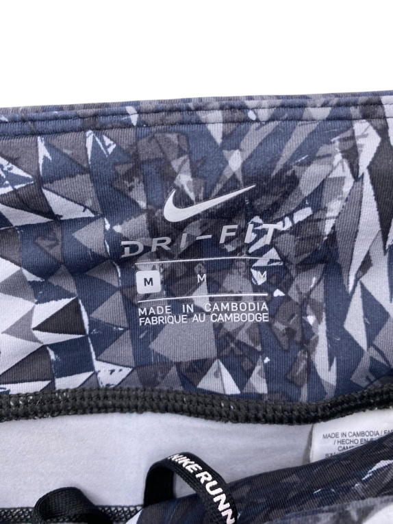 Nike Women’s Dri-FIT Printed Leggings Grey/Black Size M