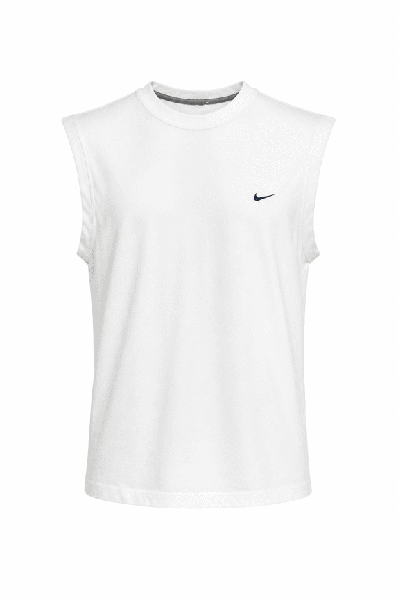 2000s NIKE GYM TOP MINIMAL ΛΕΥΚΟ ΑΝΔΡΙΚΟ PRE OWNED XL