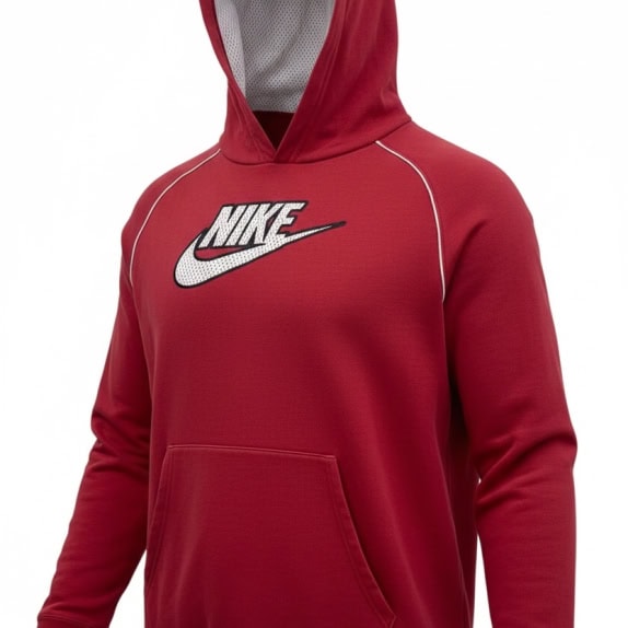 NIKE FELPA ATHLETIC ROSSO UOMO USATO