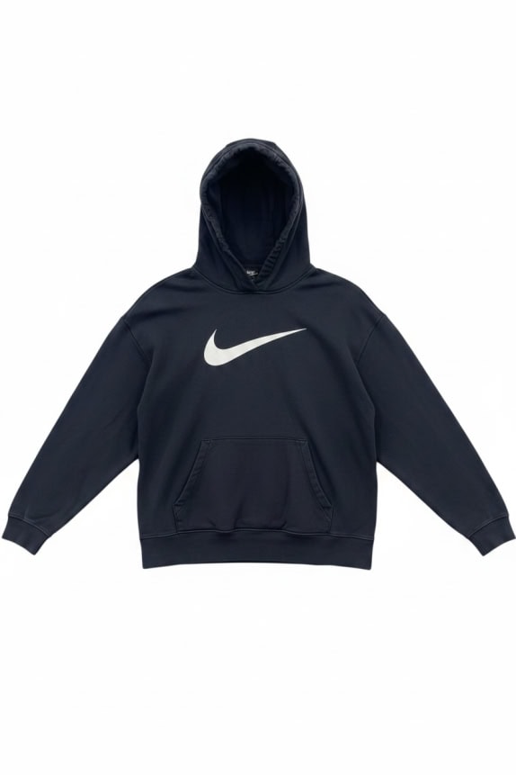 Felpa con cappuccio Nike Big Logo nera unisex M