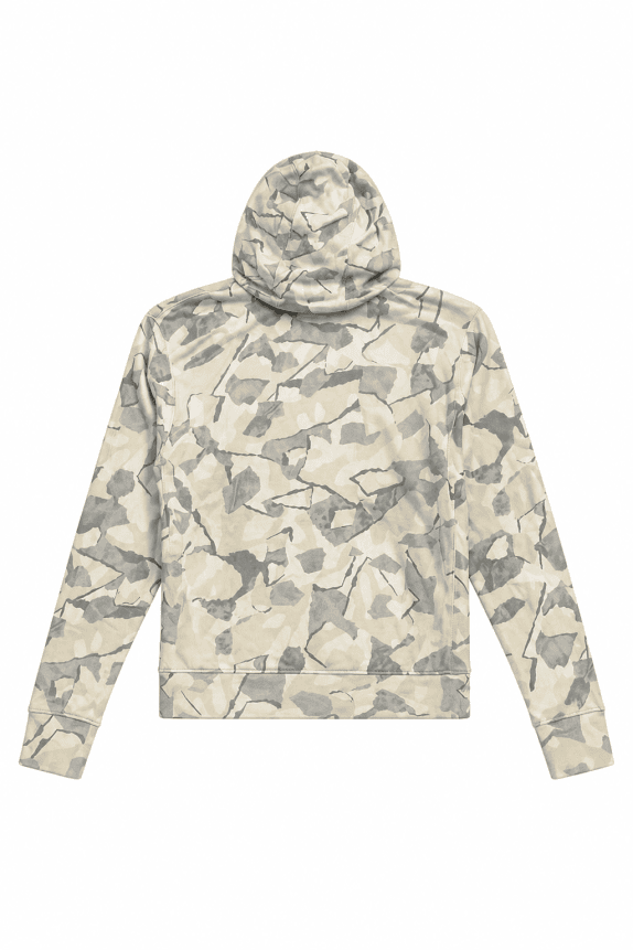 NIKE FELPA CON CAPPUCCIO CAMO CREMA UOMO PRE OWNED M