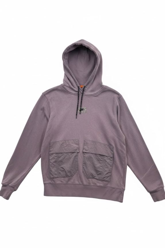 Nike Grey Hoodie with Utility Pockets Unisex M