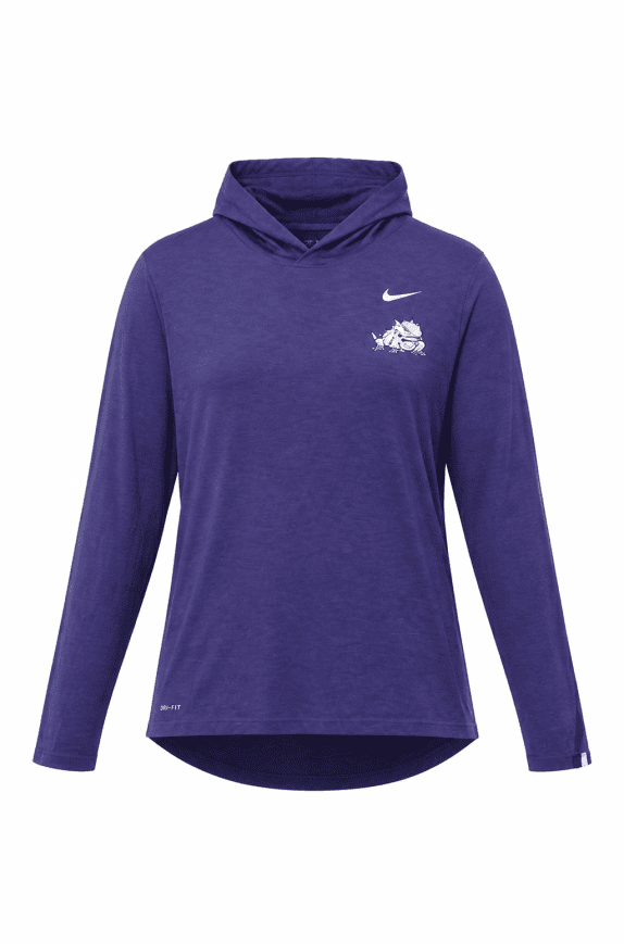NIKE HOODIE GRAPHIC PURPLE UNISEX PRE OWNED XXL