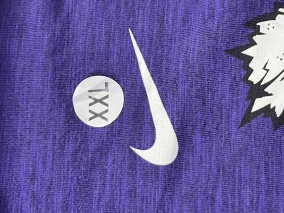 NIKE HOODIE GRAPHIC PURPLE UNISEX PRE OWNED XXL