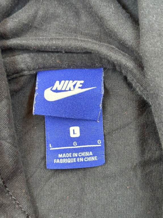 NIKE HOODIE MINIMAL FADED BLACK UOMO PRE OWNED L
