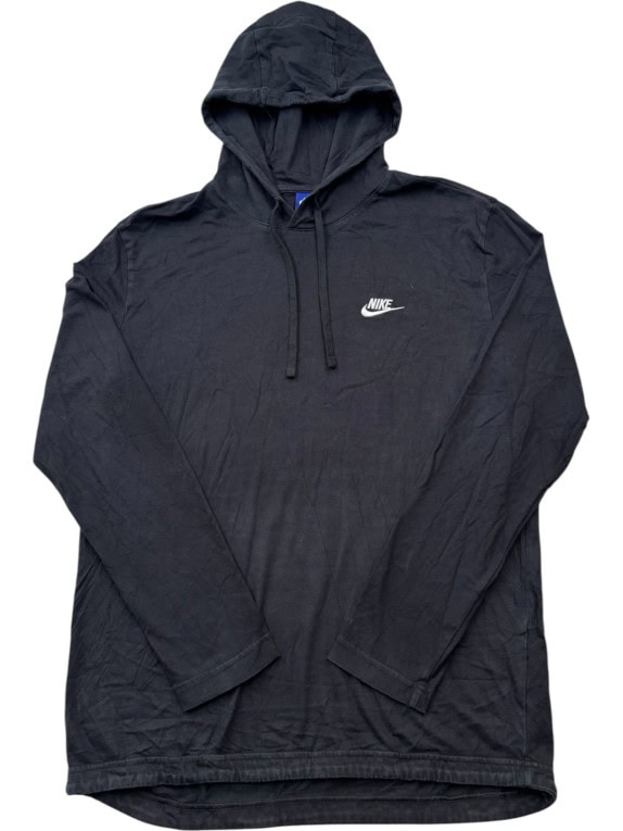 NIKE HOODIE MINIMAL FADED BLACK UOMO PRE OWNED L