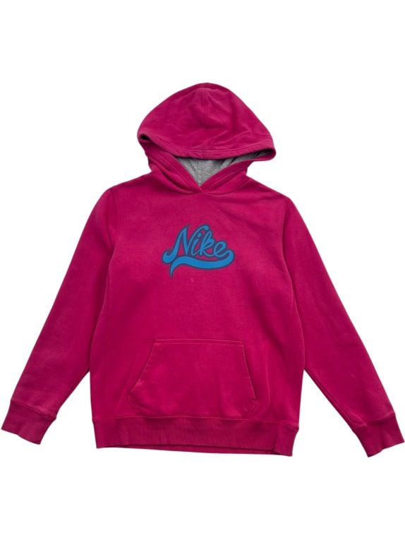 Nike Hoodie Ροζ με Logo Μπροστά Unisex M