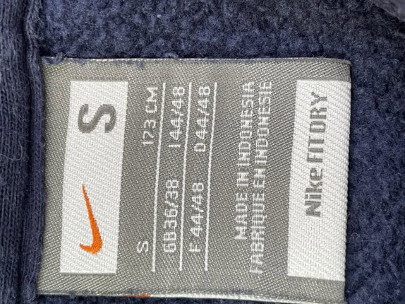 2002 NIKE HOODIE SPORTSWEAR NAVY BLUE MEN PRE OWNED S