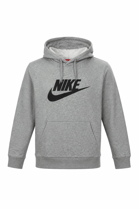 NIKE HOODIE STREETWEAR GREY MEN PRE OWNED L