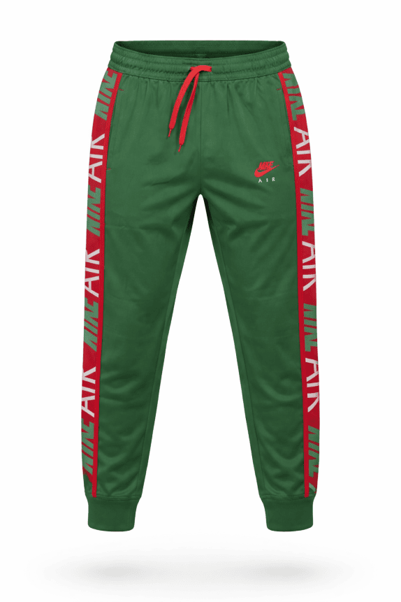 NIKE JOGGER PANTS SPORTY GREEN MENS PRE OWNED M