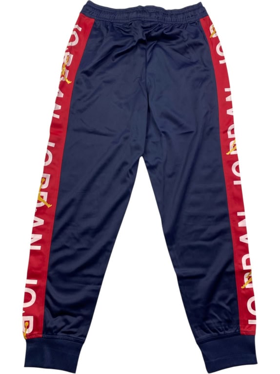 NIKE JORDAN pantaloni jogger della tuta con nastro logo blu scuro da uomo S