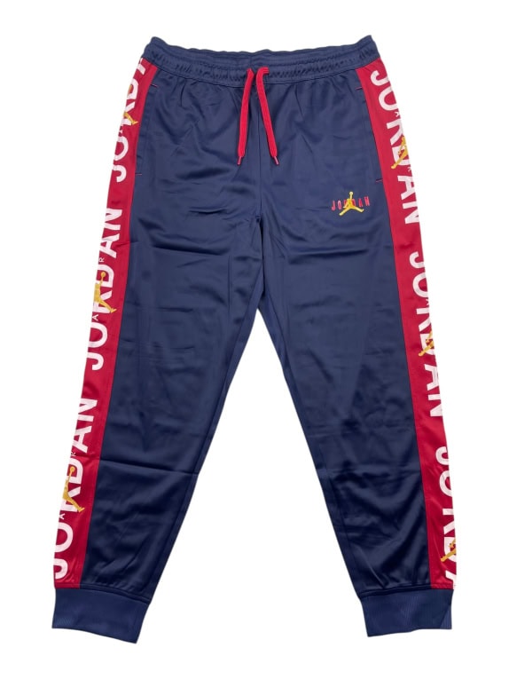 NIKE JORDAN pantaloni della tuta track pants con logo Jumpman blu da uomo XL