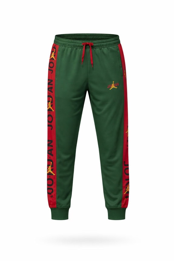NIKE JORDAN TRACK PANTS STREETWEAR GREEN MEN PRE OWNED M