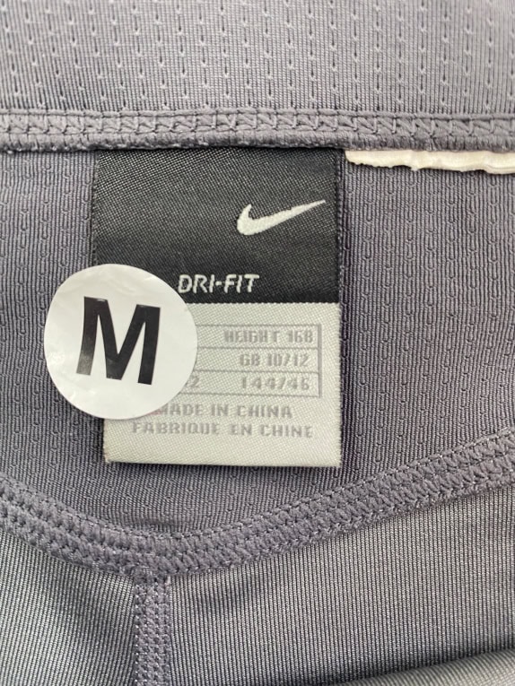 NIKE Κολάν Biker Dri-FIT Minimal Logo Γκρι Γυναικείο M