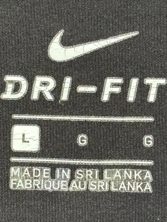 NIKE CAPRI LEGGINGS SPORTSWEAR GRAPHIC BLACK PURPLE WOMEN PRE OWNED L