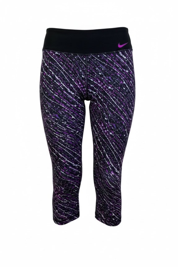 NIKE ΚΟΛΑΝ ΚΑΠΡΙ SPORTSWEAR GRAPHIC ΜΑΥΡΟ ΜΩΒ ΓΥΝΑΙΚΕΙΟ PRE OWNED L