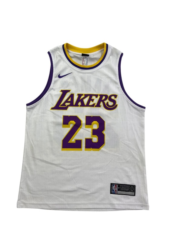 NIKE Lakers Basketball Jersey NBA Logo Λευκό Ανδρικό M