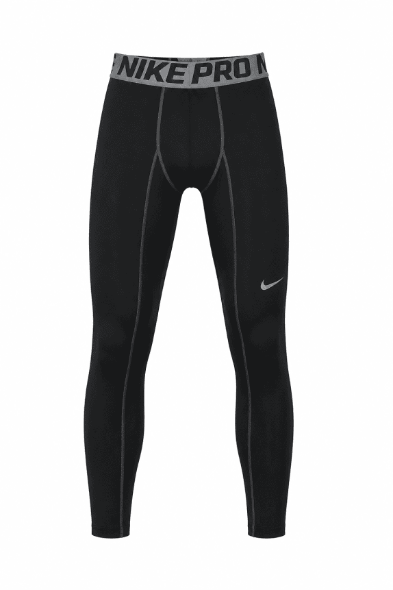 NIKE LEGGINGS ATHLETIC BLACK MEN PRE OWNED M