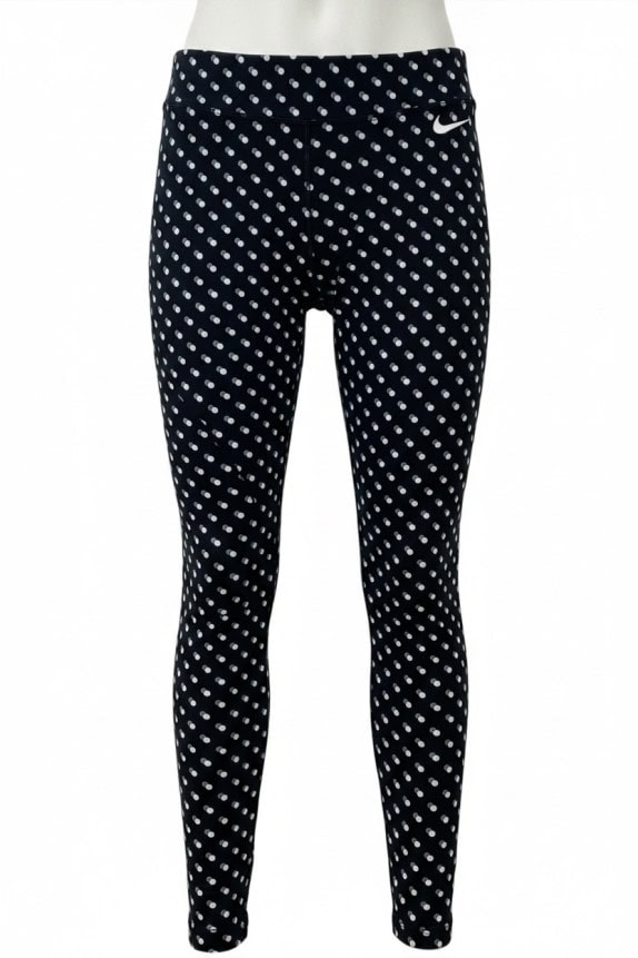 NIKE LEGGINGS GRAPHIC NERO DONNA PRE OWNED M