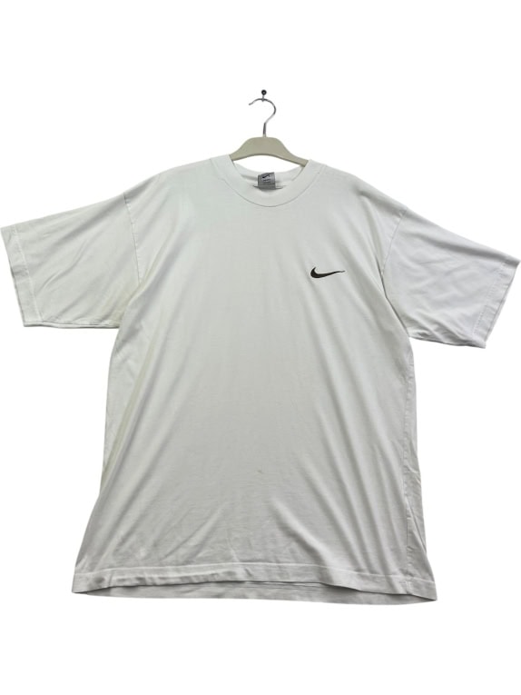 Nike Λευκό T-Shirt Basic Mini Swoosh Logo Size M