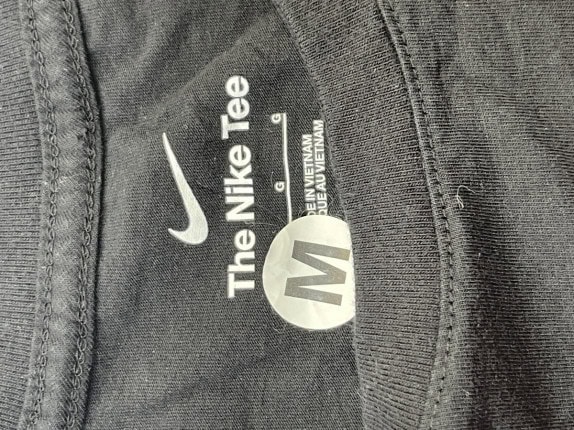 NIKE MAGLIA MANICHE LUNGHE GRAPHIC NERA UOMO PRE OWNED M