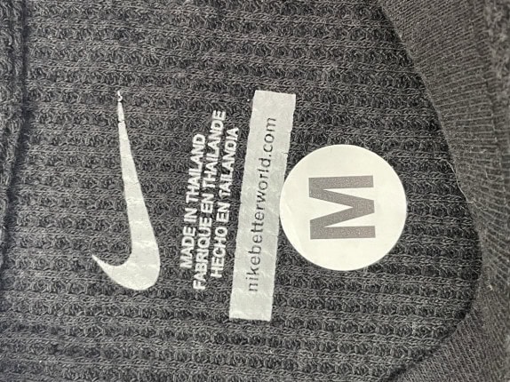 NIKE MAGLIA MANICA LUNGA GRAPHIC NERA UOMO PRE OWNED M