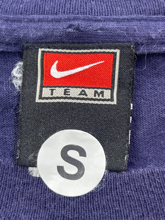 NIKE MAGLIA A MANICHE LUNGHE GRAPHIC MINIMAL NAVY UOMO PRE OWNED S
