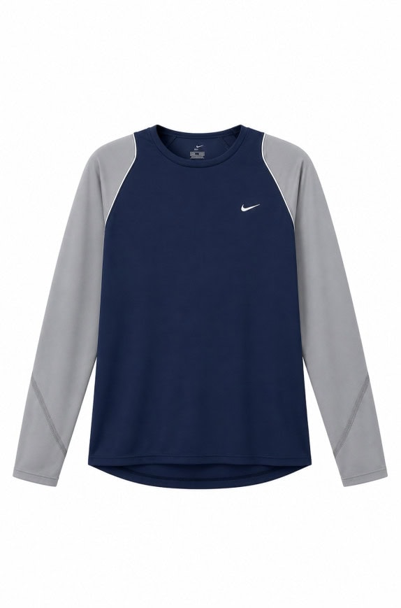 NIKE TOP MANICA LUNGA MINIMAL NAVY UOMO PRE OWNED S
