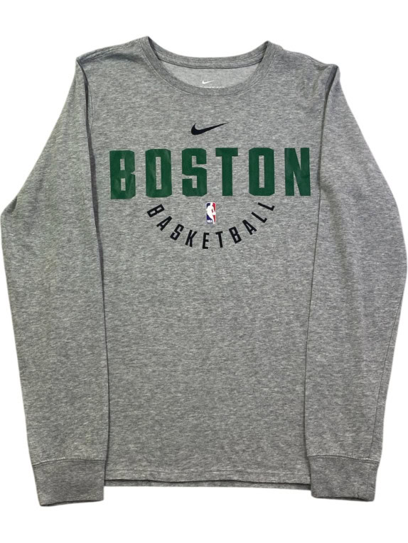 NIKE LONGSLEEVE ATHLETIC GREY MEN PRE OWNED S