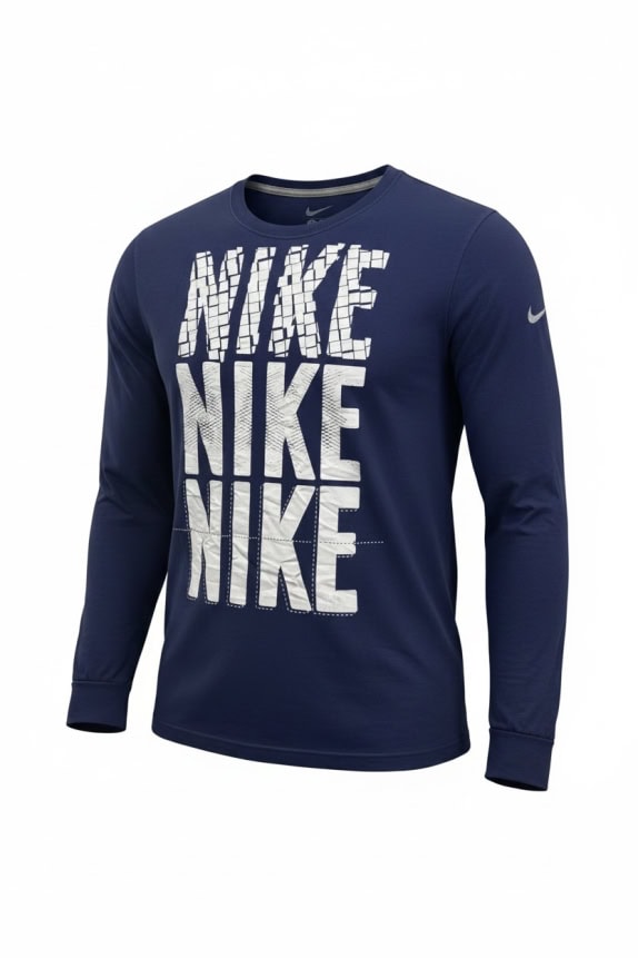 NIKE ΜΑΚΡΥΜΑΝΙΚΗ ΜΠΛΟΥΖΑ BIG LOGO ΜΠΛΕ UNISEX L