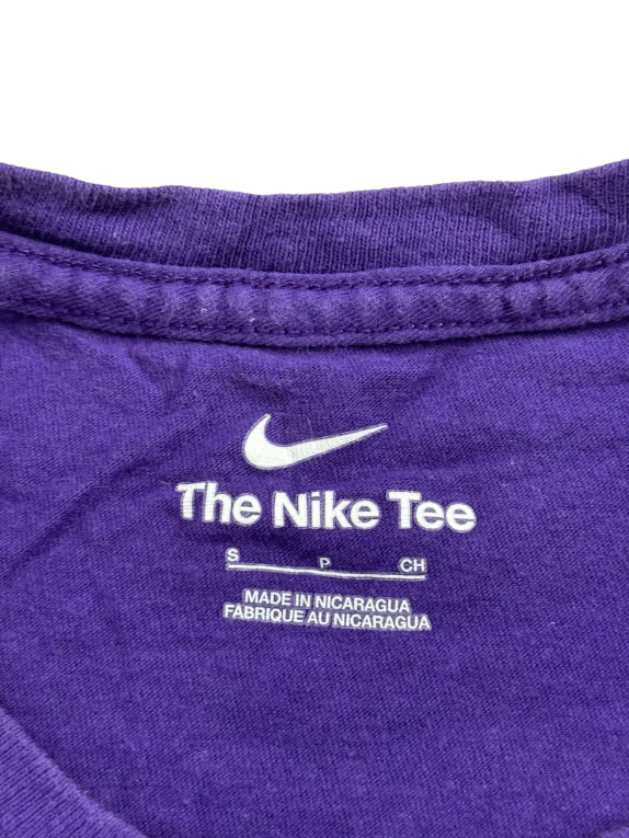NIKE MAGLIA A MANICHE LUNGHE JUST DO IT LOGO VIOLA UNISEX S