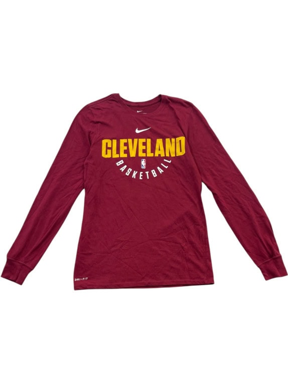 NIKE LONG SLEEVE T SHIRT SPORTSWEAR BURGUNDY MENS PRE OWNED M