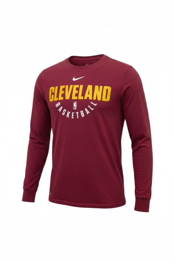 NIKE LONG SLEEVE T SHIRT SPORTSWEAR BURGUNDY MENS PRE OWNED M