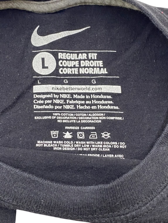 NIKE ΜΠΛΟΥΖΑ GRAPHIC ATHLETIC ΜΑΥΡΟ ΑΝΤΡΙΚΟ PRE OWNED L
