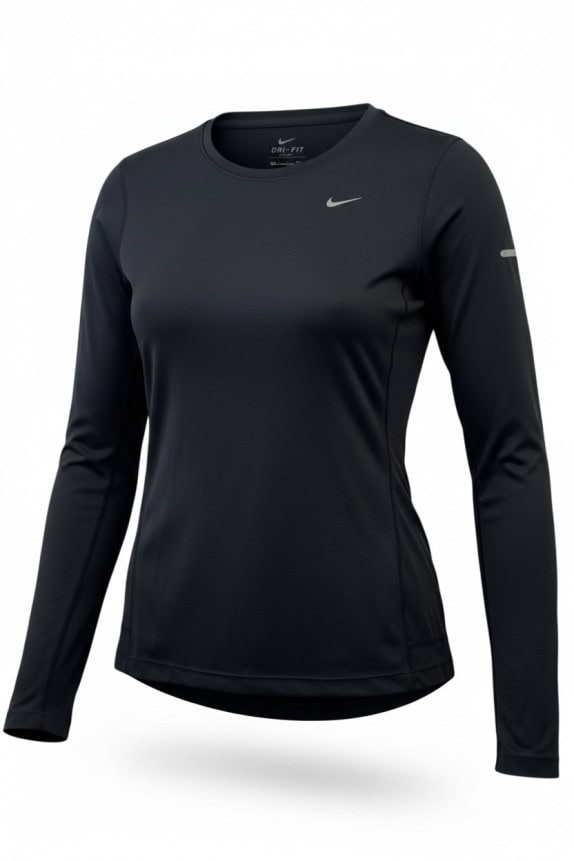 NIKE LONG SLEEVE TOP SPORTSWEAR BLACK WOMEN PRE OWNED S