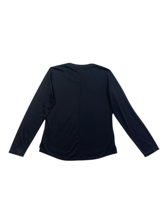 NIKE ΜΠΛΟΥΖΑ ΜΑΚΡΥΜΑΝΙΚΗ DRI-FIT LOGO ΜΑΥΡΟ ΓΥΝΑΙΚΕΙΟ S