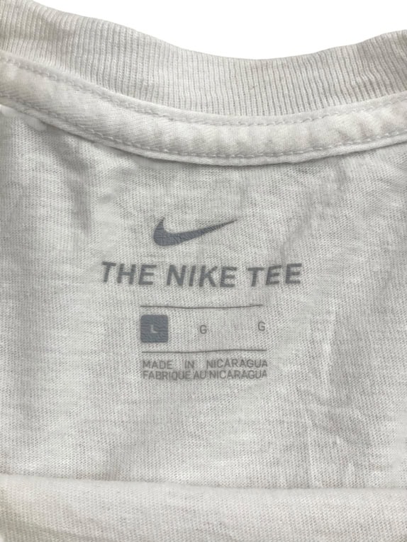 NIKE maglia a maniche lunghe Missouri Track and Field con logo bianco unisex taglia large usata