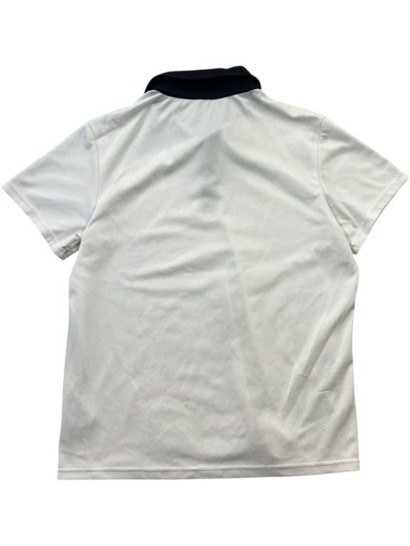 NIKE POLO SHIRT SPORTSWEAR WHITE BLACK MENS PRE OWNED L