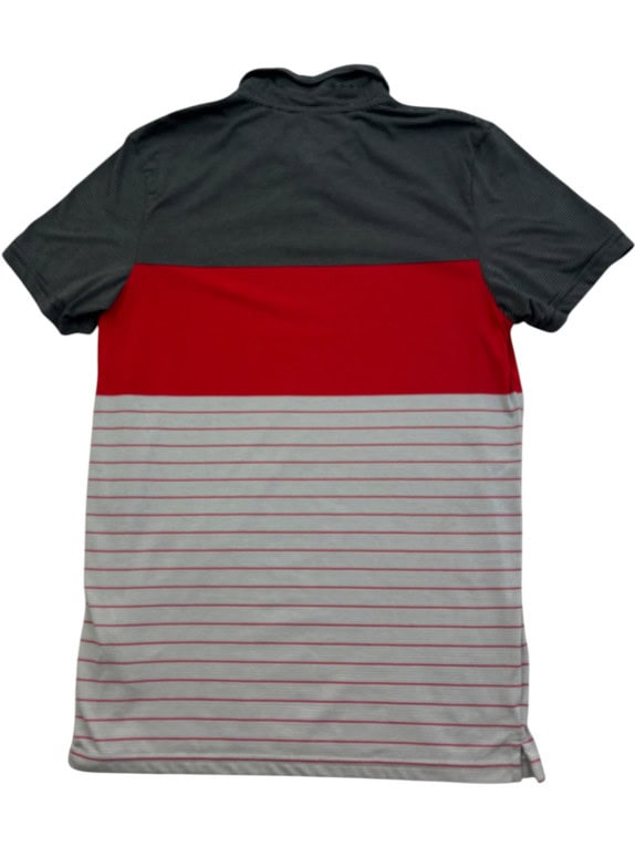 NIKE POLO SHIRT SPORTSWEAR BLACK RED GREY MENS PRE OWNED M
