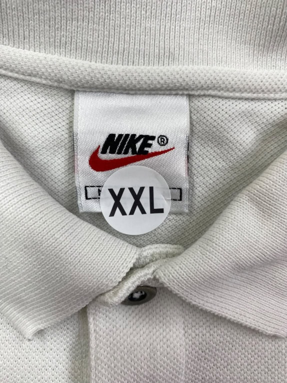 NIKE ΜΠΛΟΥΖΑ POLO VINTAGE ΜΕ ΛΟΓΟΤΥΠΟ ΛΕΥΚΟ ΑΝΔΡΙΚΟ XXL