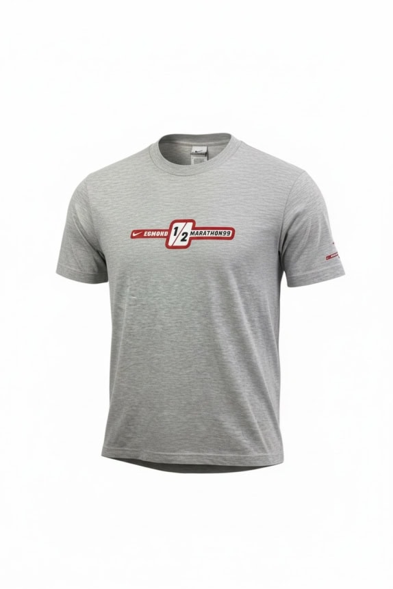 NIKE ΜΠΛΟΥΖΑ T-SHIRT VINTAGE EGMOND MARATHON 99 ΓΚΡΙ ΑΝΔΡΙΚΟ XL