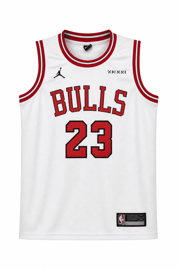 NIKE NBA BASKETBALL JERSEY BULLS WHITE MEN PRE OWNED M