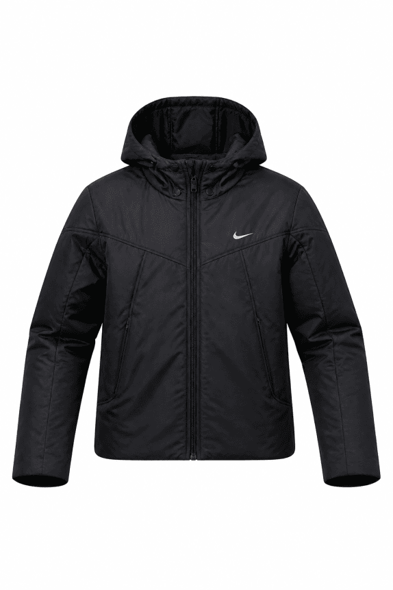 2000s NIKE HOODED JACKET SPORTSWEAR BLACK MEN PRE OWNED S